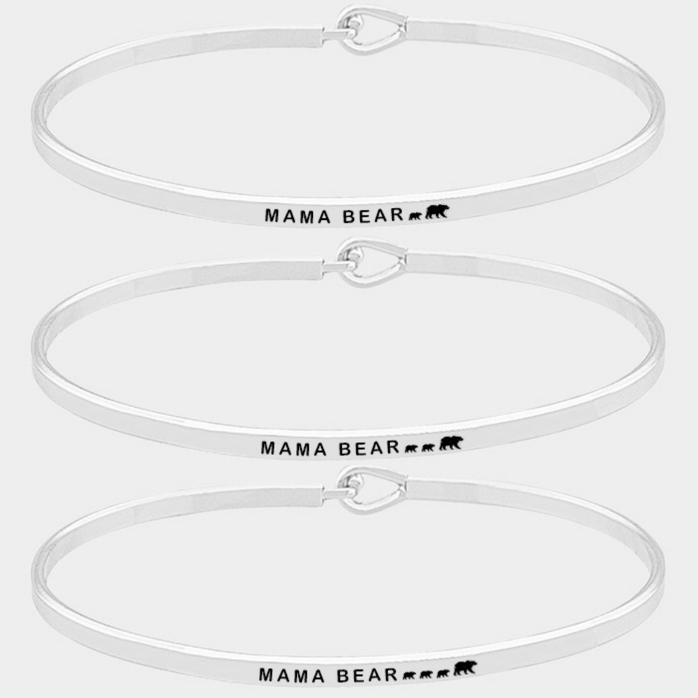 Bracelets bangles thin dainty inspirtional message - Picture 2 of 3